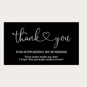 50pcs Thank You Cards~Show Gratitude to Your Customers